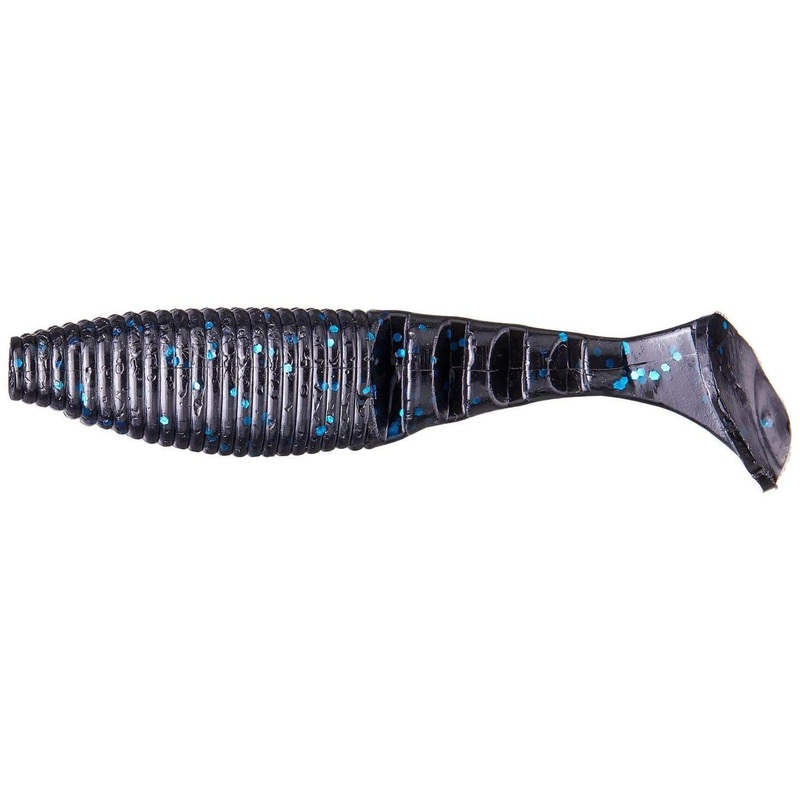 Yamamoto 4 Zako Paddletail Swimbait Black And Blue 134P-05-021
