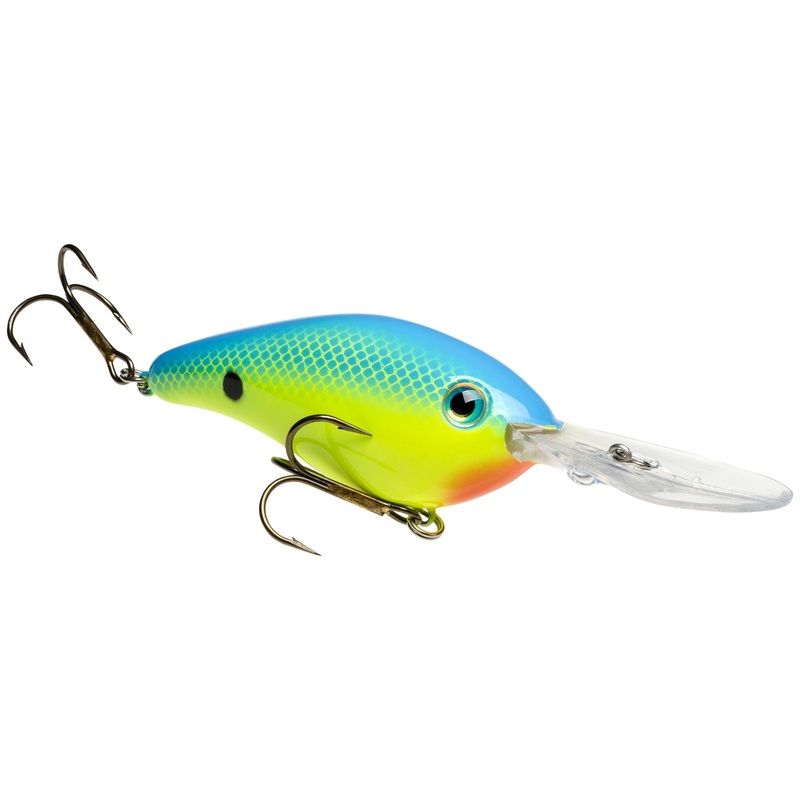 Strike King 6Xd Hard Knock Powder Blue Back Chartreuse