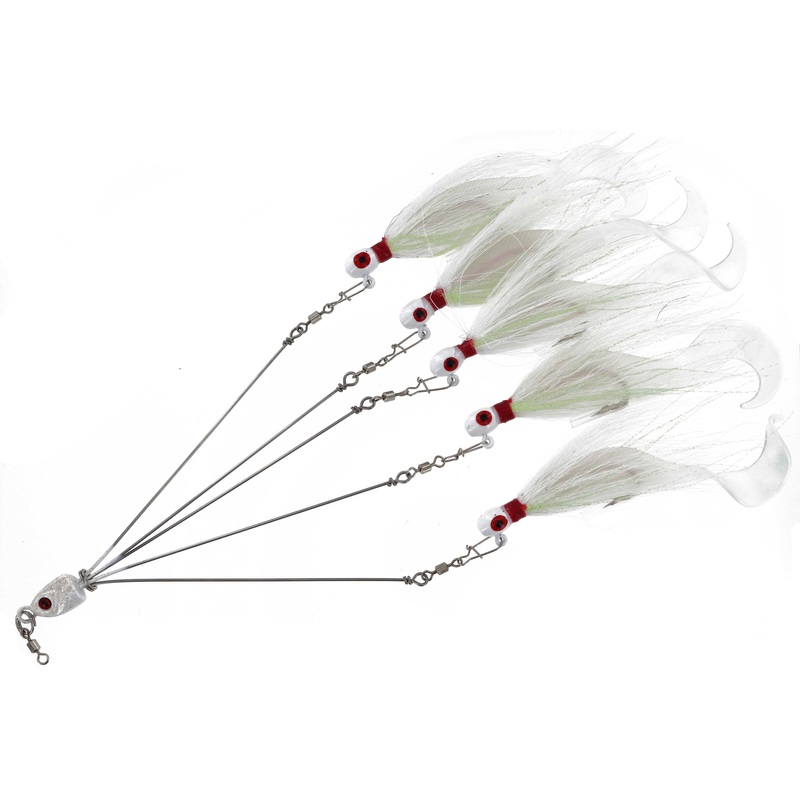 Captain Mack Mini Mack Bucktail Umbrella Rig TR5-WCH