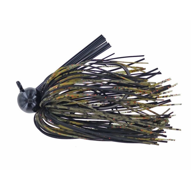 Spotsticker Hand Tied Football Jig Black Pumpkin
