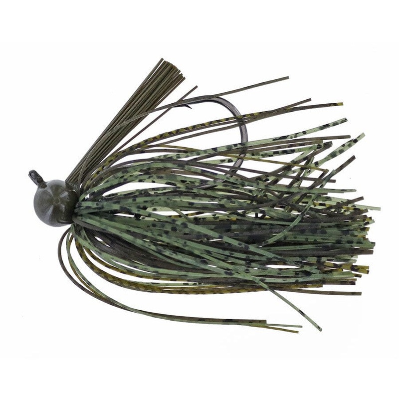 Spotsticker Hand Tied Football Jig Green Craw