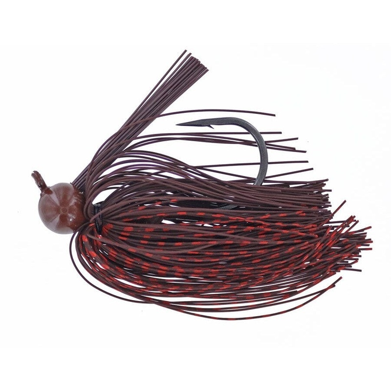 Spotsticker Hand Tied Football Jig Reptile Brown Orange