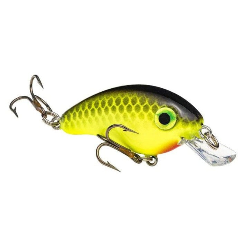 Strike King Bitsy Minnow Black Back Chartreuse