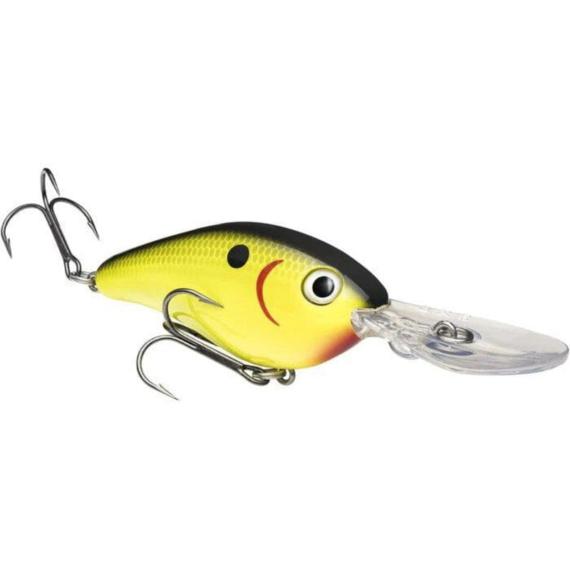 Strike King Pro-Model 8XD Crankbait Black Back Chartreuse