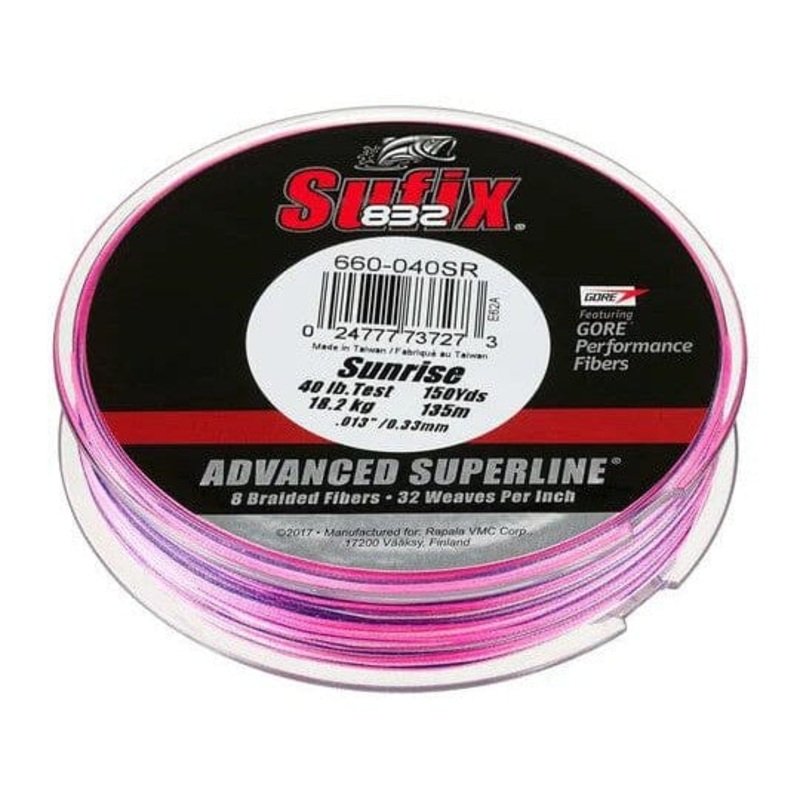 Sufix 832 Braided Line Sunrise