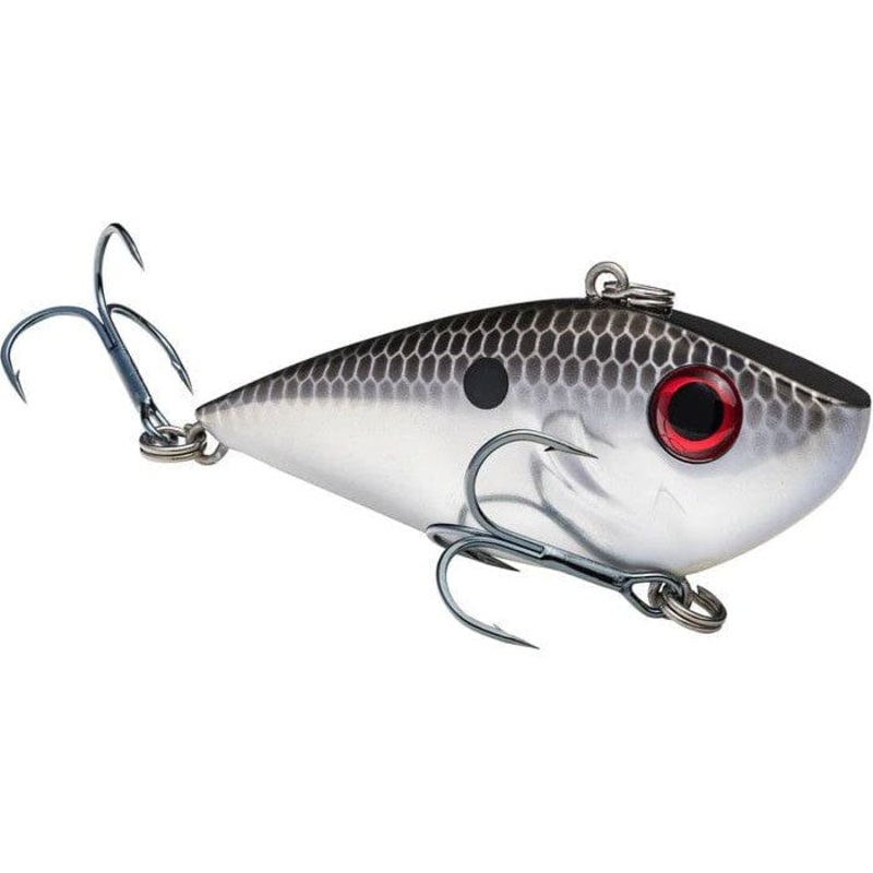 Strike King Red Eye Shad 1/4 Oz Chrome Black