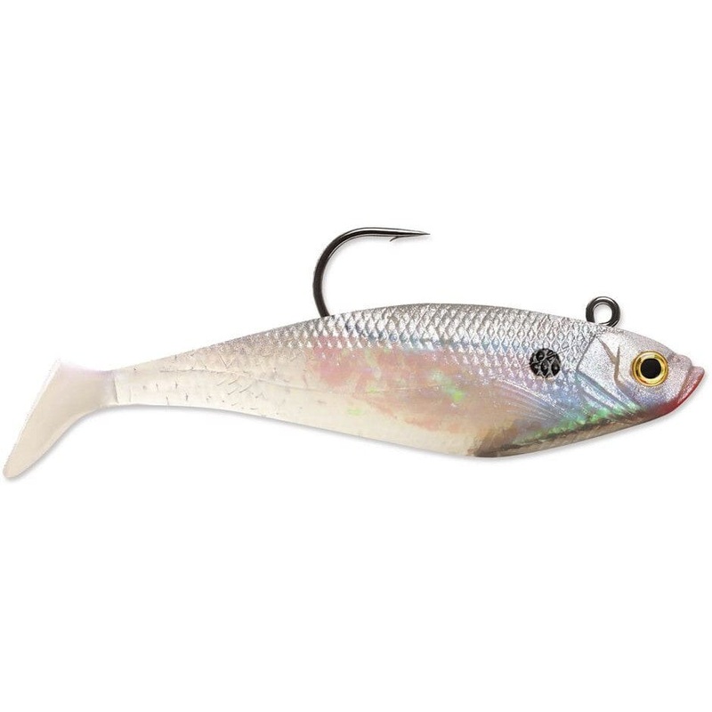 Storm Wildeye Swim Shad Pearl|2″ 3pk|3″ 3pk|4″ 3pk|5″ 3pk