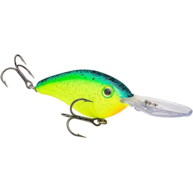 Strike King Pro-Model 6Xd Chartreuse Blue Black Splatterback