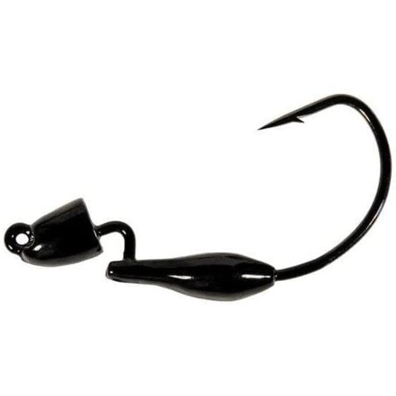 Z Man Pro Bulletz Weedless Jig Heads Black 3pk