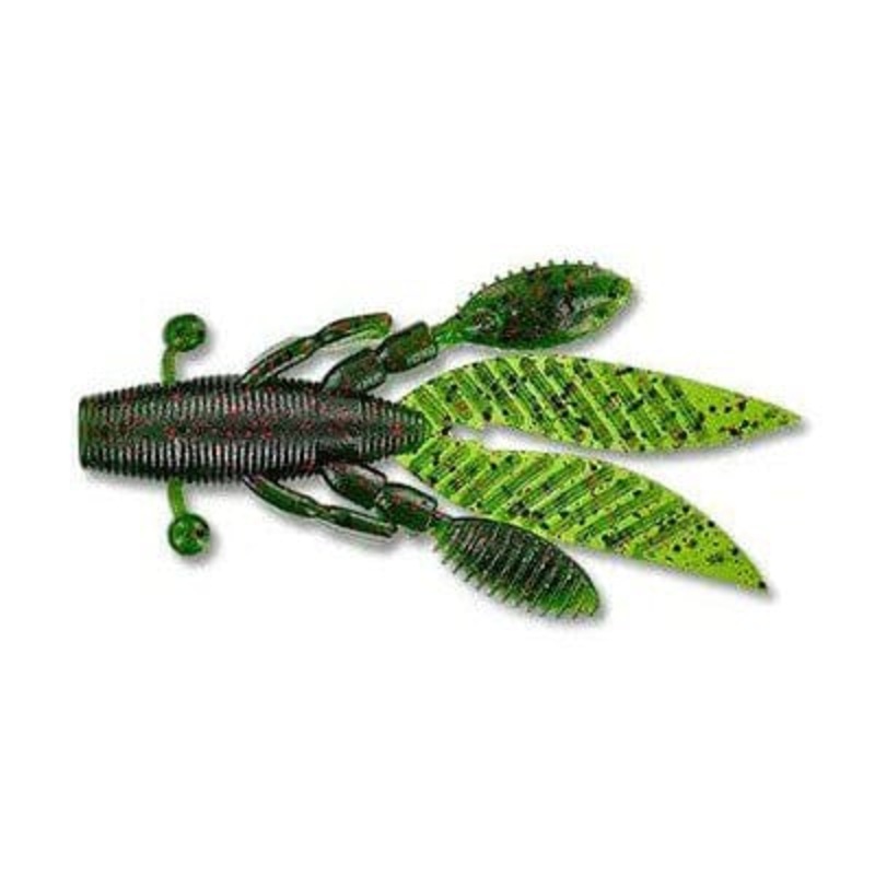 Yamamoto 3.75 Flappin’ Hog Watermelon Black Red Flake FH-07-208