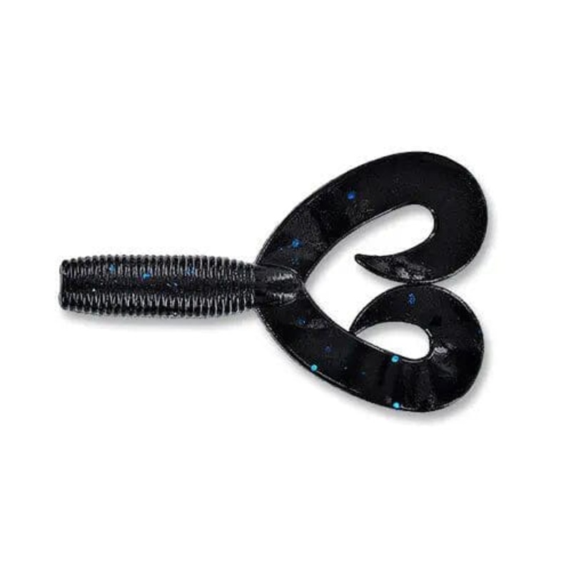 Yamamoto Double Tail Grub Black and Blue