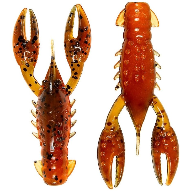 Z Man Trd Crawz 2.5 Green Pumpkin Orange 6 Pack