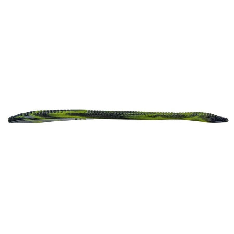 Zoom Trick Worm 6.5” Black~Yellow Swirl 20Pk