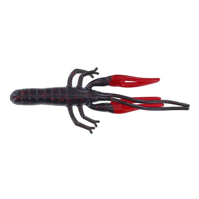 Zoom Big Critter Craw 5” Black Red Glit/Red 10Pk