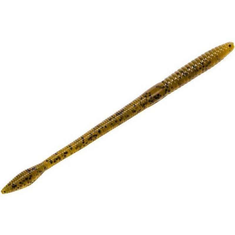 Strike King KVD 5 Finesse Worm Green Pumpkin