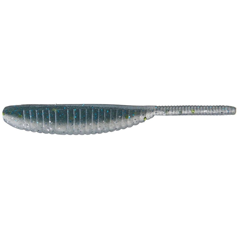 Yamamoto 3 Shad Shape Worm Green Gizzard 68JR-10-9008