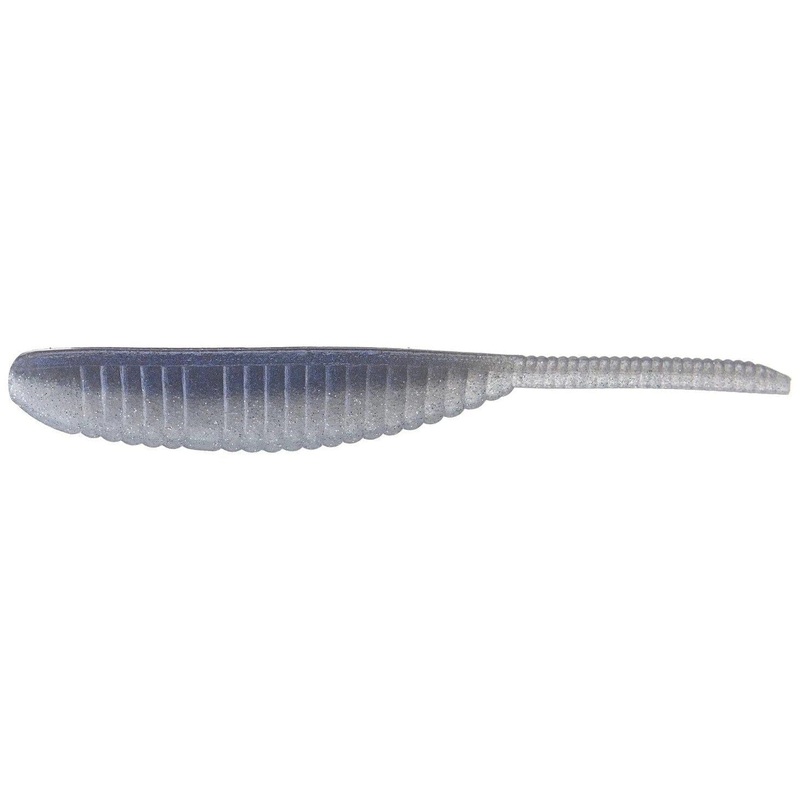 Yamamoto 3 Shad Shape Worm Pro Blue 68JR-10-9006