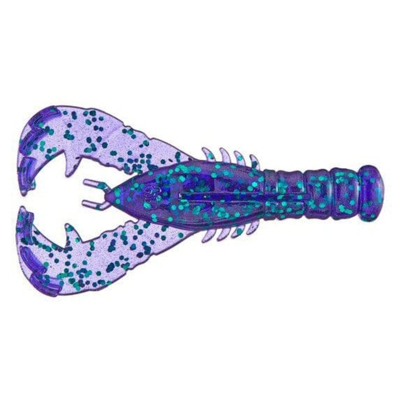 Yamamoto 3 Yama Craw / Purple W/ Emerald Flake CRAW3-08-213