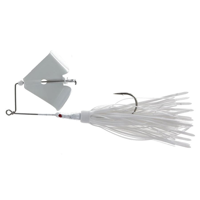 Crock O Gator Head Knocker Buzzbait White White